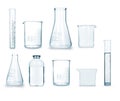 Collection of medical glass Royalty Free Stock Photo