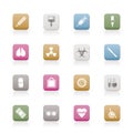 Collection of medical themed icons Royalty Free Stock Photo