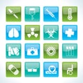 Collection of medical themed icons Royalty Free Stock Photo