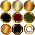 Collection metallic awards (vector)