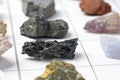 Collection of minerals Royalty Free Stock Photo