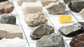 Collection of minerals Royalty Free Stock Photo