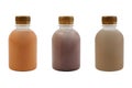 Collection of mini small isolated beverage bottle. Use for any occasion. Royalty Free Stock Photo