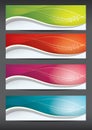 Collection of modern banners. Vector illustration decorative background design