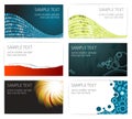 Collection of modern business card templates Royalty Free Stock Photo