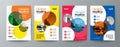 Collection of modern design poster flyer brochure cover layout t Royalty Free Stock Photo