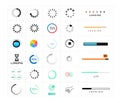 Collection of modern preloaders and progress loading bars