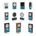 Collection of Modern and Traditional Clocks Displayed in Various Styles Royalty Free Stock Photo