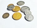 collection of money that has been circulating in several countries Royalty Free Stock Photo