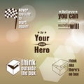 collection of motivational quotes. Vector illustration decorative background design Royalty Free Stock Photo