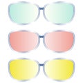 Collection of multi-colored glasses