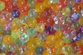 Collection of multicolored water beads for kids