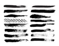 Collection of natural brush strokes.