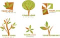 Collection of nature logos and icons