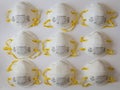 Collection of New 3M N95 Respirator Dust Masks in a Flat View Royalty Free Stock Photo