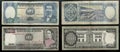 Collection of old banknotes Central Bank of the state of Bolivia, South America Royalty Free Stock Photo