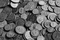 Collection of Old British Coins Royalty Free Stock Photo