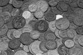 Collection of Old British Coins Royalty Free Stock Photo