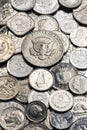 Collection of old Silver Coins Royalty Free Stock Photo