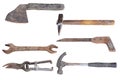 Collection of old tools Royalty Free Stock Photo