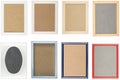 Collection of old used picture frames Royalty Free Stock Photo