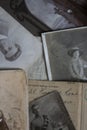 A collection of old vintage family documents