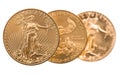 Collection of one ounce gold coins