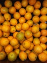 Ripe oranges on the counter Royalty Free Stock Photo