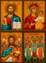 Collection of Orthodox Icons Painted in the Byzantine Style