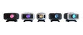 Collection Pack of Smartwatch Series Colors and Features set against transparent background Royalty Free Stock Photo
