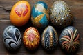 Collection of painted smooth river stones