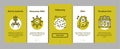 Collection Pathogen Elements Vector Onboarding Royalty Free Stock Photo