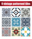 9 collection patterned Vintage tile