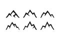 Mountain Silhouettes Clip art vector Royalty Free Stock Photo