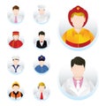 collection of people and occupations. Vector illustration decorative design