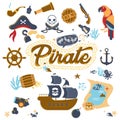 Collection of pirate attributes