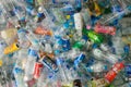 Collection of plastic bottles and cans