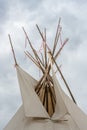 Collection Of Poles At The Top Of Teepee Royalty Free Stock Photo