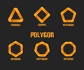 Collection of polygon shape elements