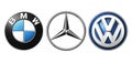 Collection of popular German car logos