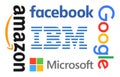 Collection of popular internet companies logo