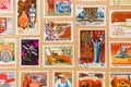 Collection of post stamps