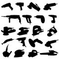 Collection of power tool vector