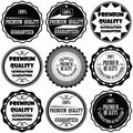 Collection of Premium and High Quality and Guarantee Labels design Royalty Free Stock Photo