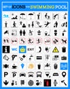 Very useful and usable set of icons for swimming pools.