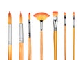 Collection professional paint brushes