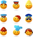 Collection of professionals smilies