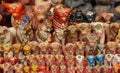 A collection of Pucara Bull statues