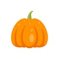 Collection pumpkin icon flat isolated vector