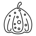 Collection pumpkin icon, outline style